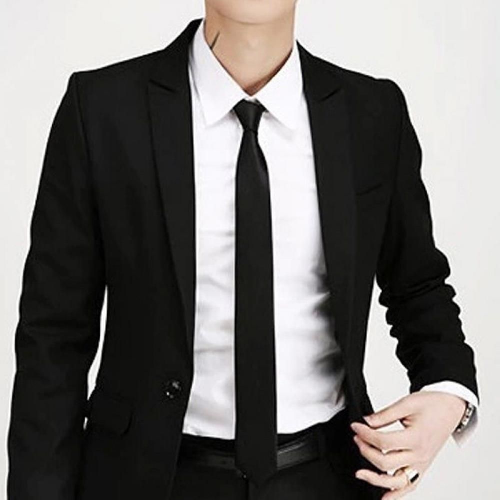 Fashion Casual Slim Plain Mens - Skinny Tie Men review and price