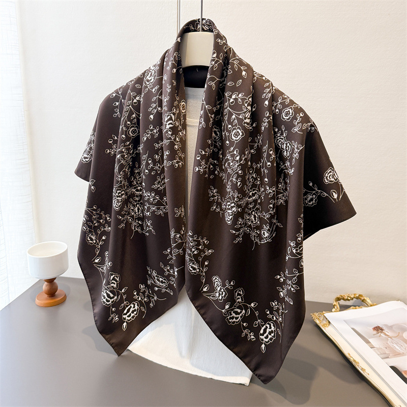 Luxury Vintage 90X90cm Square  - Face Scarf Mask review and price