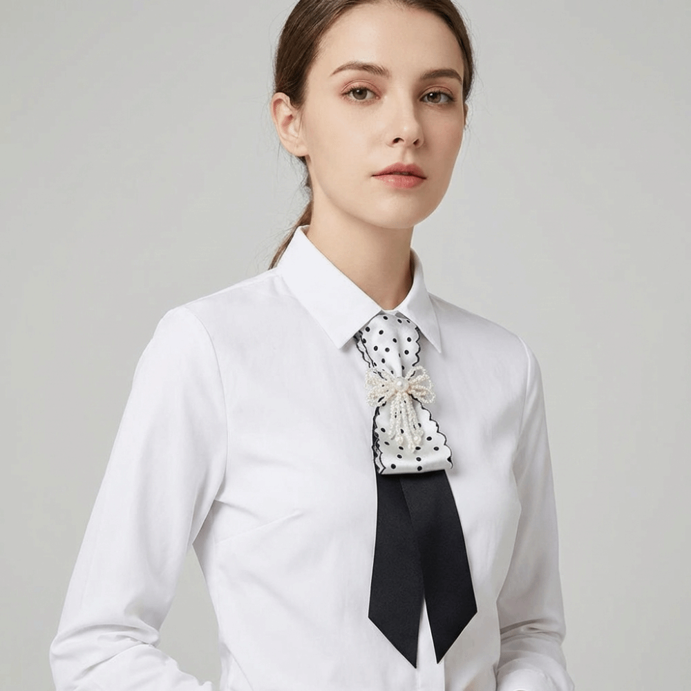 Y2K Black Bow Tie Geometric Ch - Bow Tie Pre Tied review and price