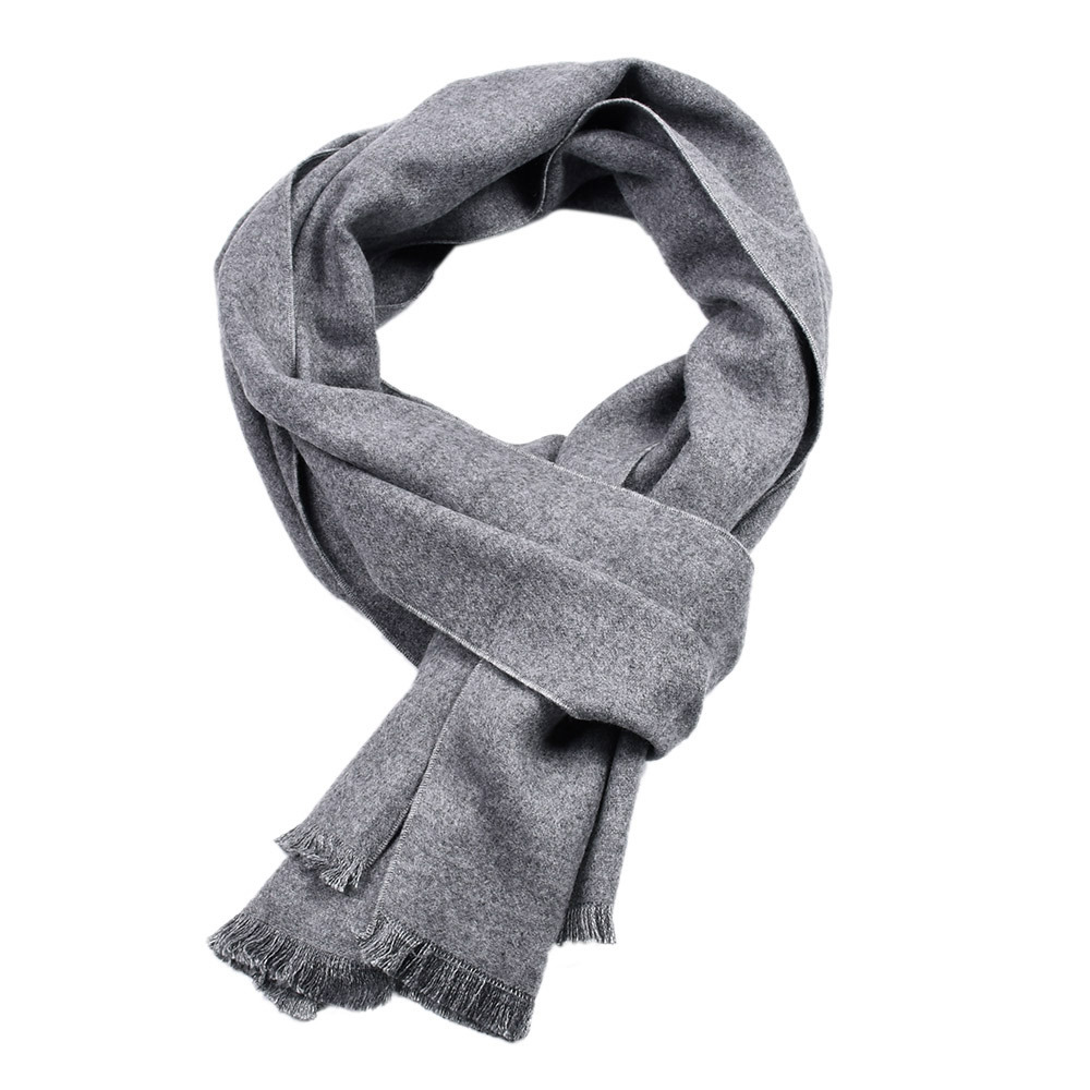 Solid Color Cashmere Scarf Win - Muffler Men Wool review and price