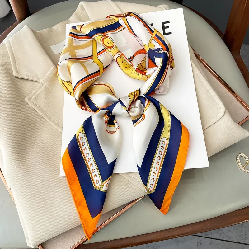 Neckerchief Female Luxury Squa - Scarf Silk Square review and price
