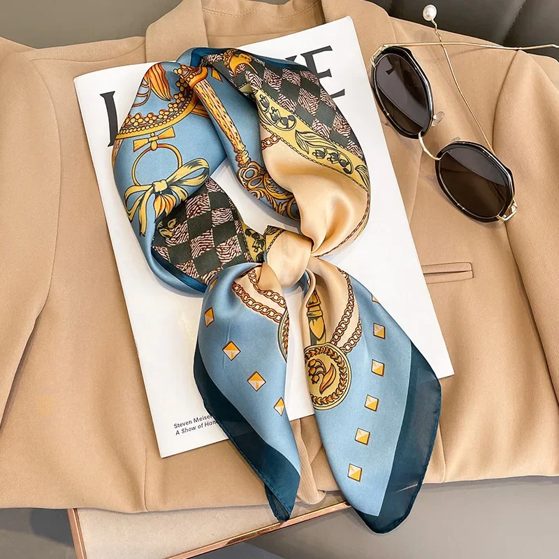 Neckerchief Female Luxury Squa - Scarf Silk Square review and price