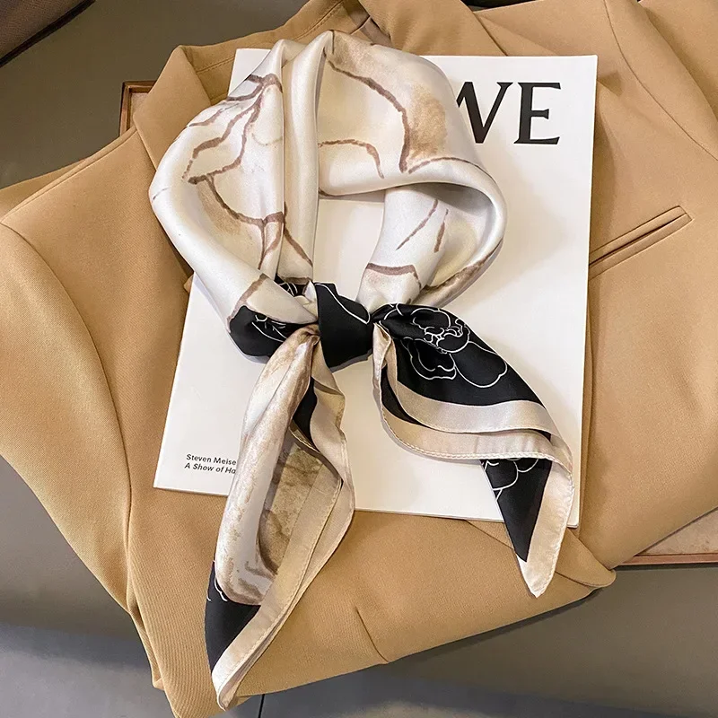 Neckerchief Female Luxury Squa - Scarf Silk Square review and price