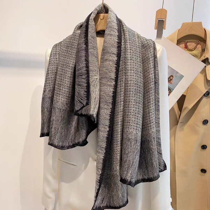 Oversized 110x110cm Real Silk  - Pashmina Wrap Large review and price