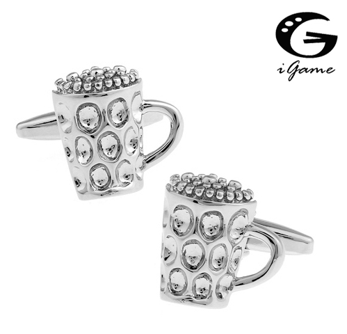 iGame Men Gift Beer Cup Cuff L - Tie Clip Silver review and price