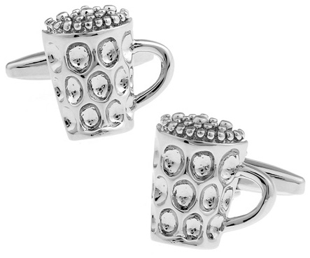 iGame Men Gift Beer Cup Cuff L - Tie Clip Silver review and price