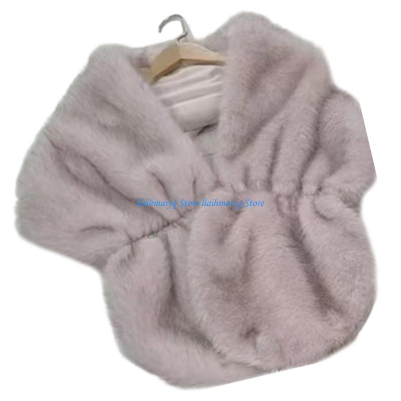 573B Luxurious Artificial Furs - Stole Wedding Shawl review and price