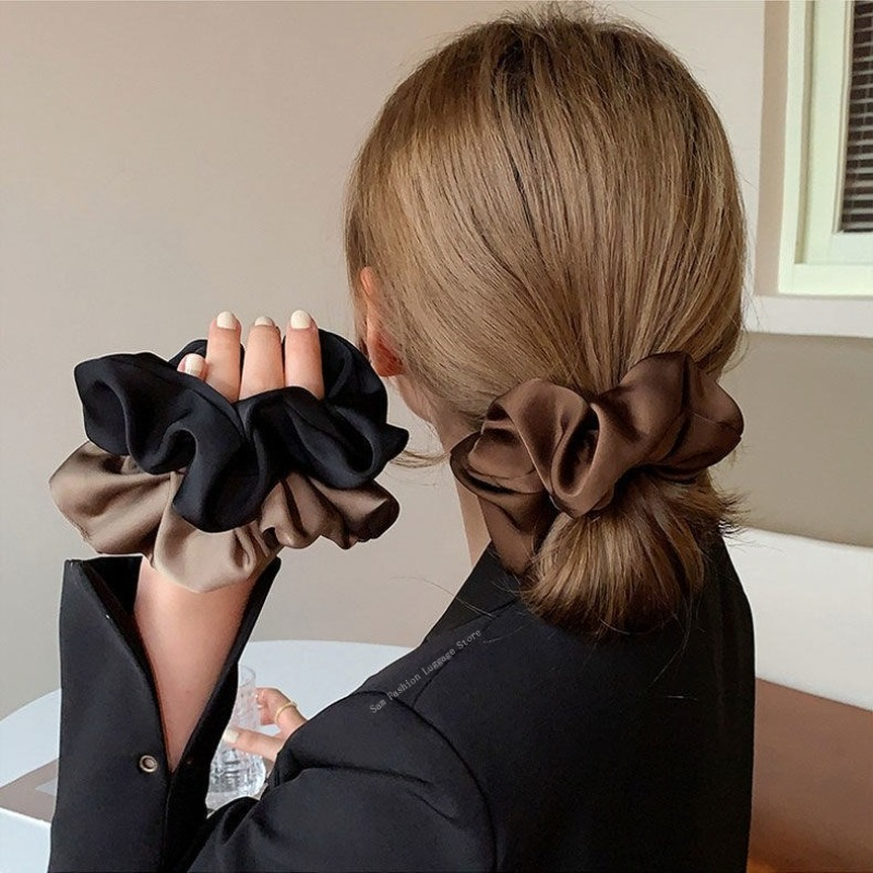 Vintage Silk Hair Scrunchies E - Silk Tie Striped review and price