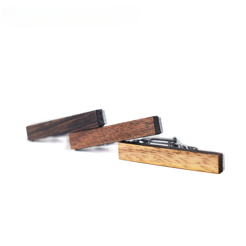 Fashionable Wooden Tie Clips 4 - Tie Clip Silver review and price