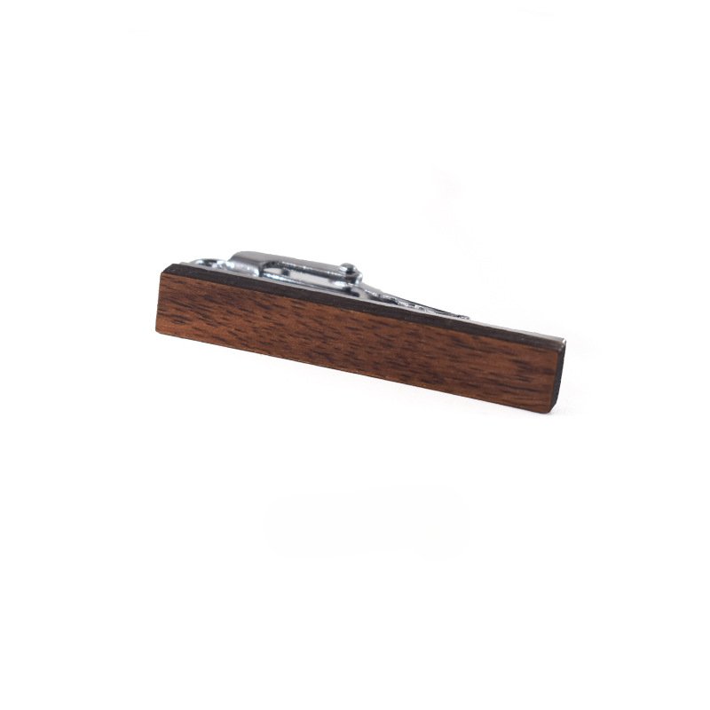 Fashionable Wooden Tie Clips 4 - Tie Clip Silver review and price