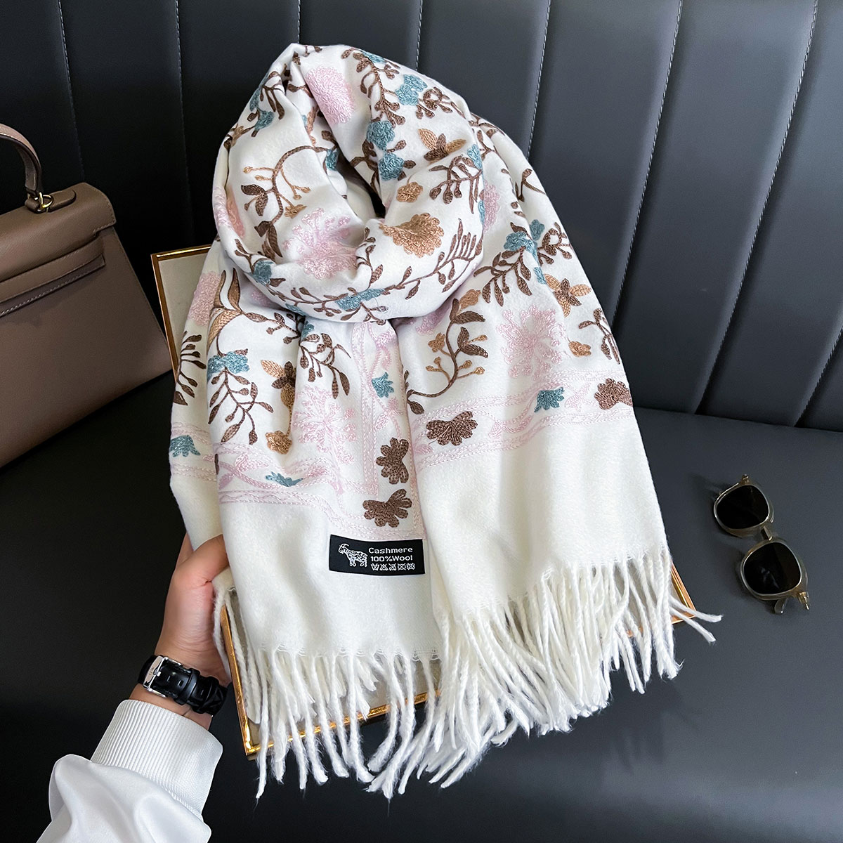 New Winter Warm Cashmere Scarf - Woven Scarf Blanket review and price