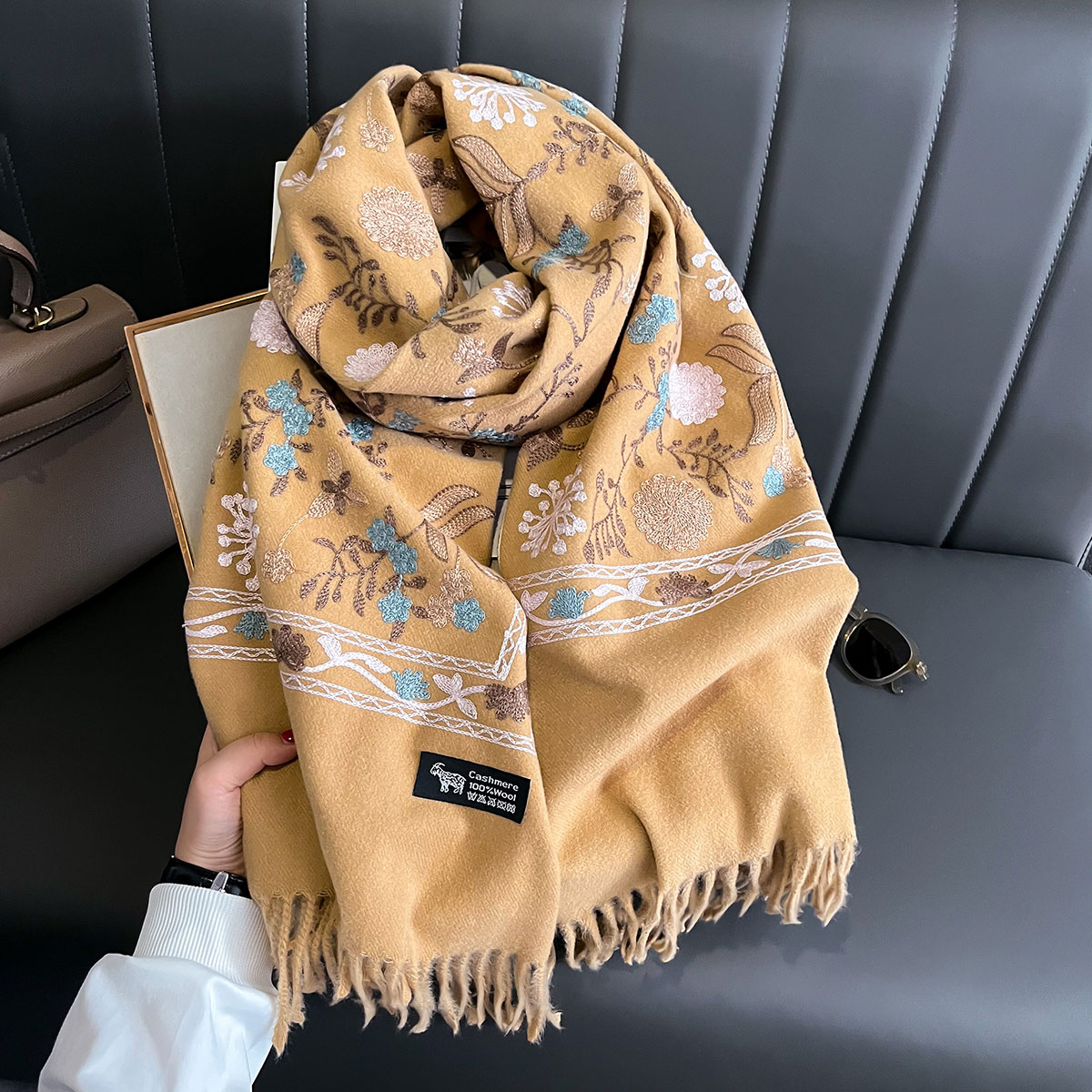 New Winter Warm Cashmere Scarf - Woven Scarf Blanket review and price