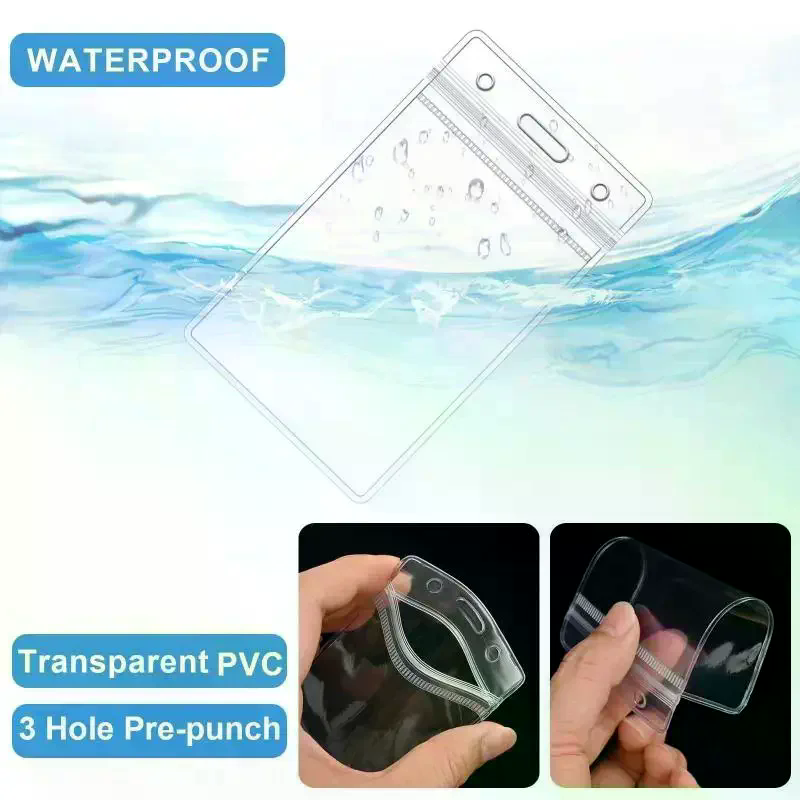 10 Pcs Clear Plastic ID Badge  - Lanyard Badge Holder review and price