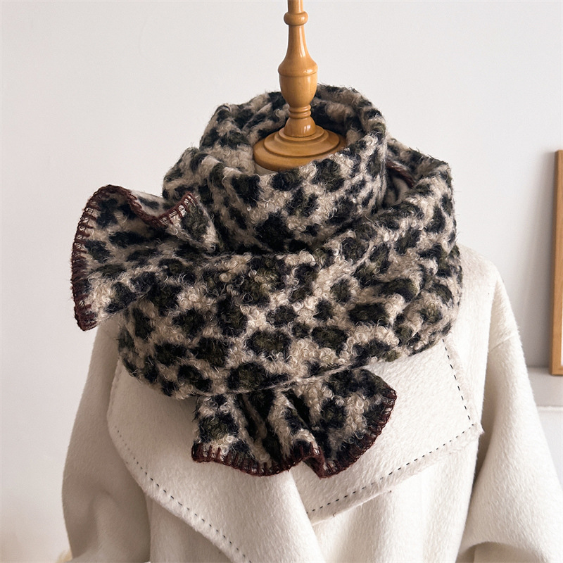 Autumn Winter Leopard Scarf Wo - Pashmina Wrap Large review and price