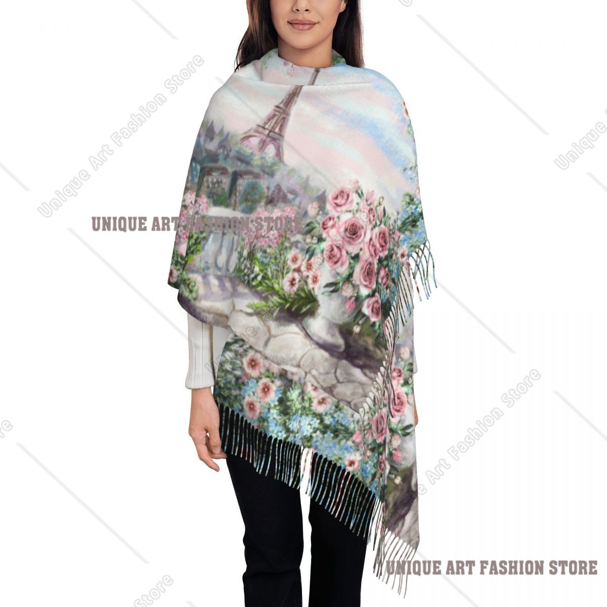 Oil Painting France Paris Eiff - Pashmina Wrap Large review and price