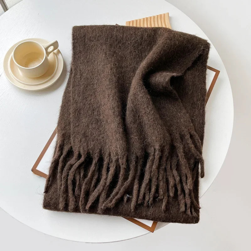 Scarf Lady Autumn Winter Solid - Muffler Men Wool review and price