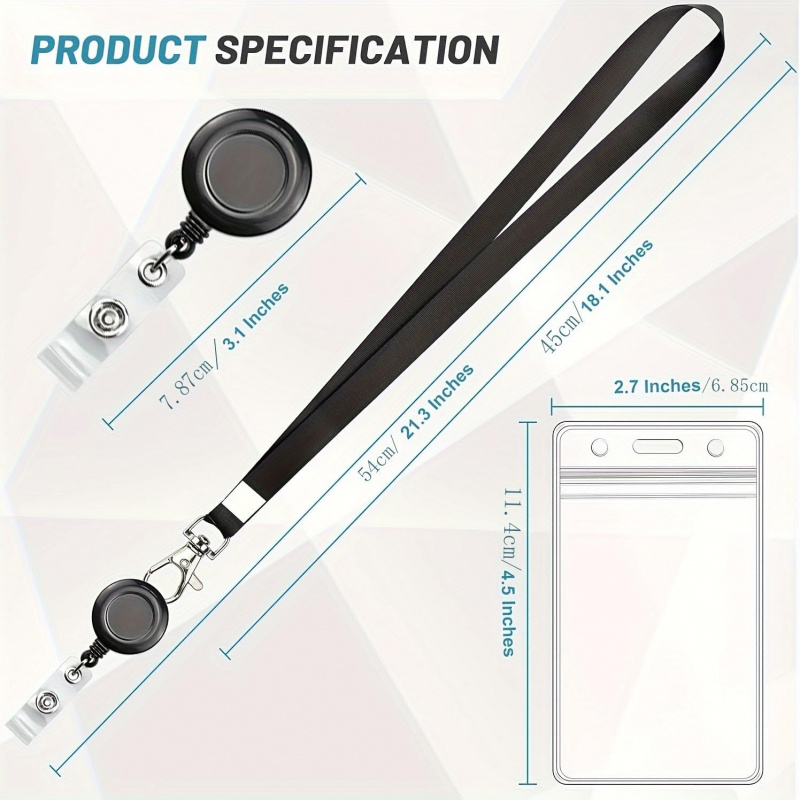 4PCS Lanyard Black Retractable - Lanyard Badge Holder review and price