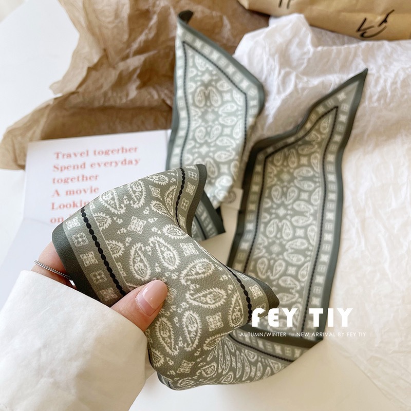 Set Series Silk Satin Scarf Wo - Ascot Neck Scarf review and price