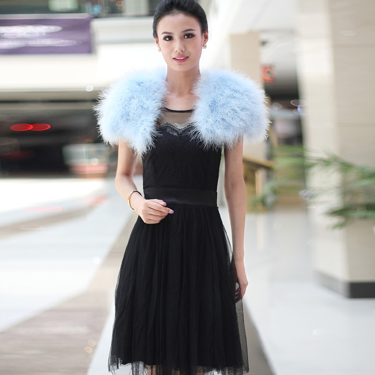 Women Ostrich Feather Boa Shaw - Stole Wedding Shawl review and price