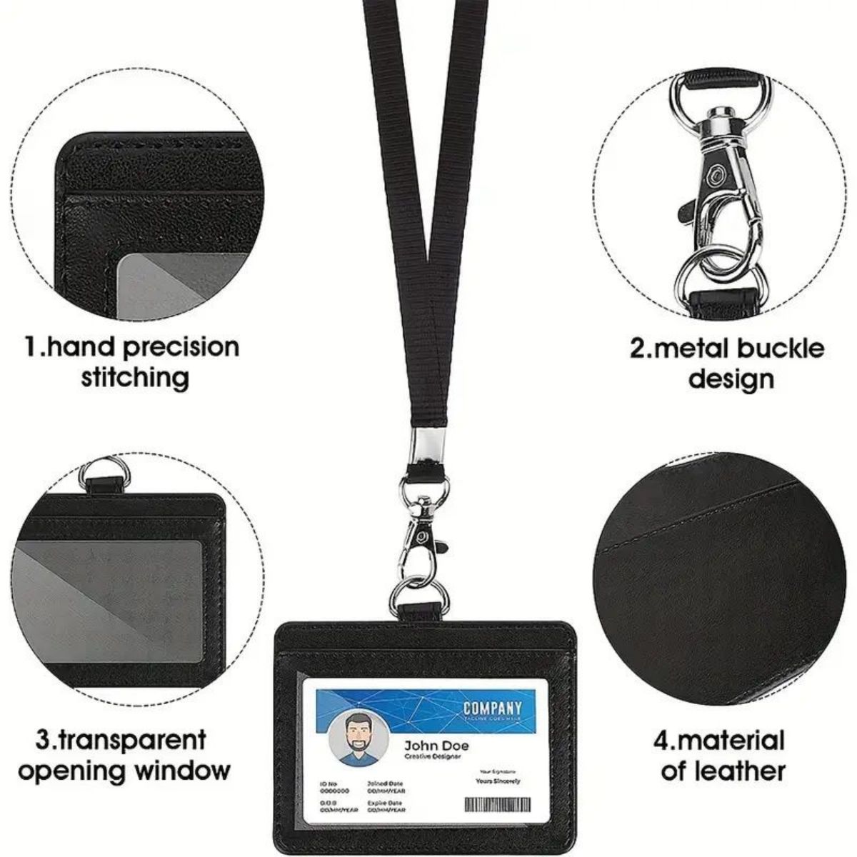 1 pc Horizontal ID badge holde - Lanyard Badge Holder review and price