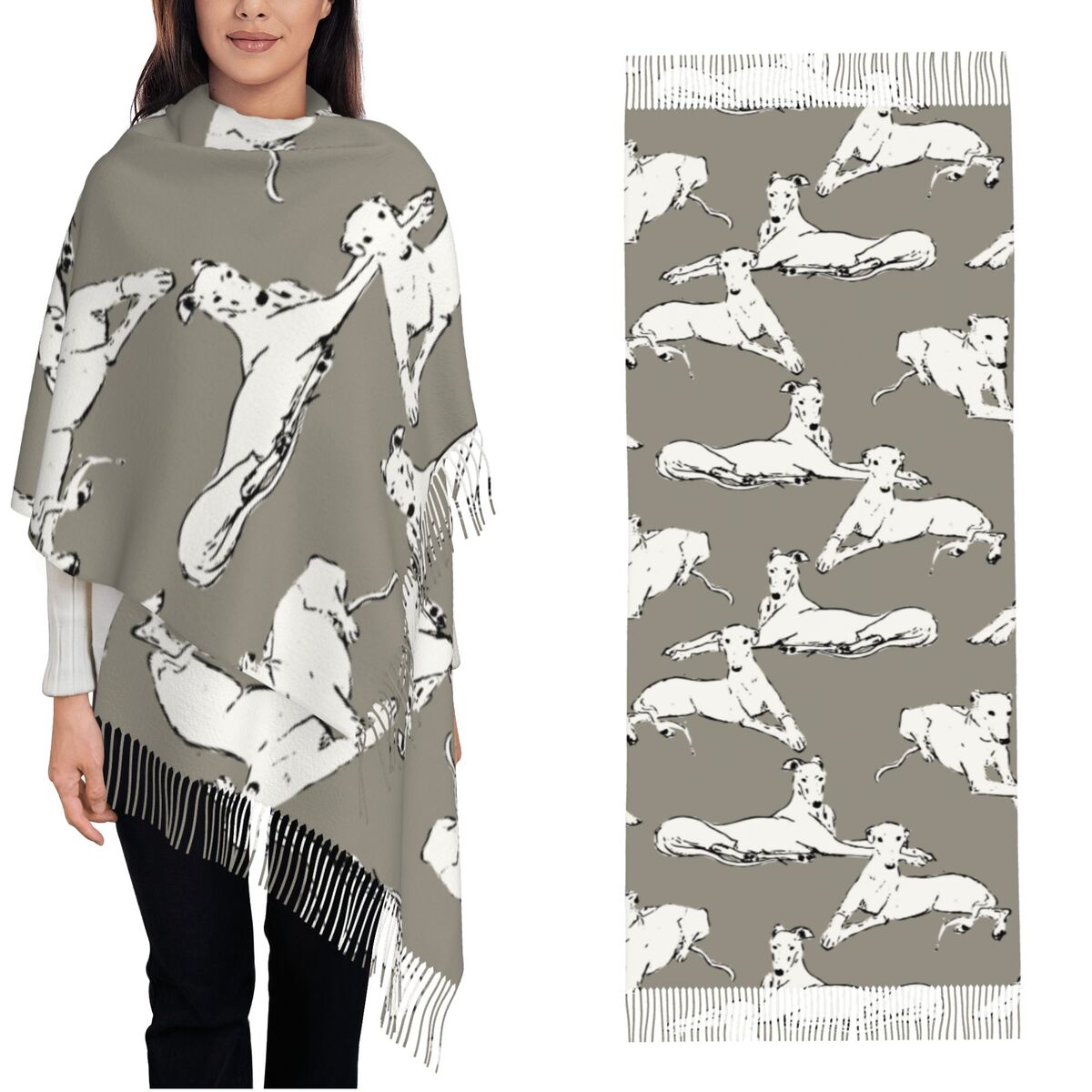 Relaxing Greyhound Whippet Sca - Pashmina Wrap Large review and price