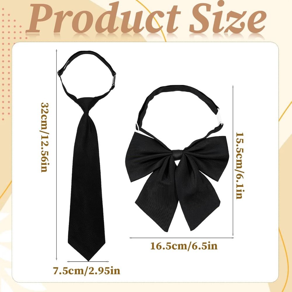 Black Bow Ties for Women, Larg - Bow Tie Pre Tied review and price