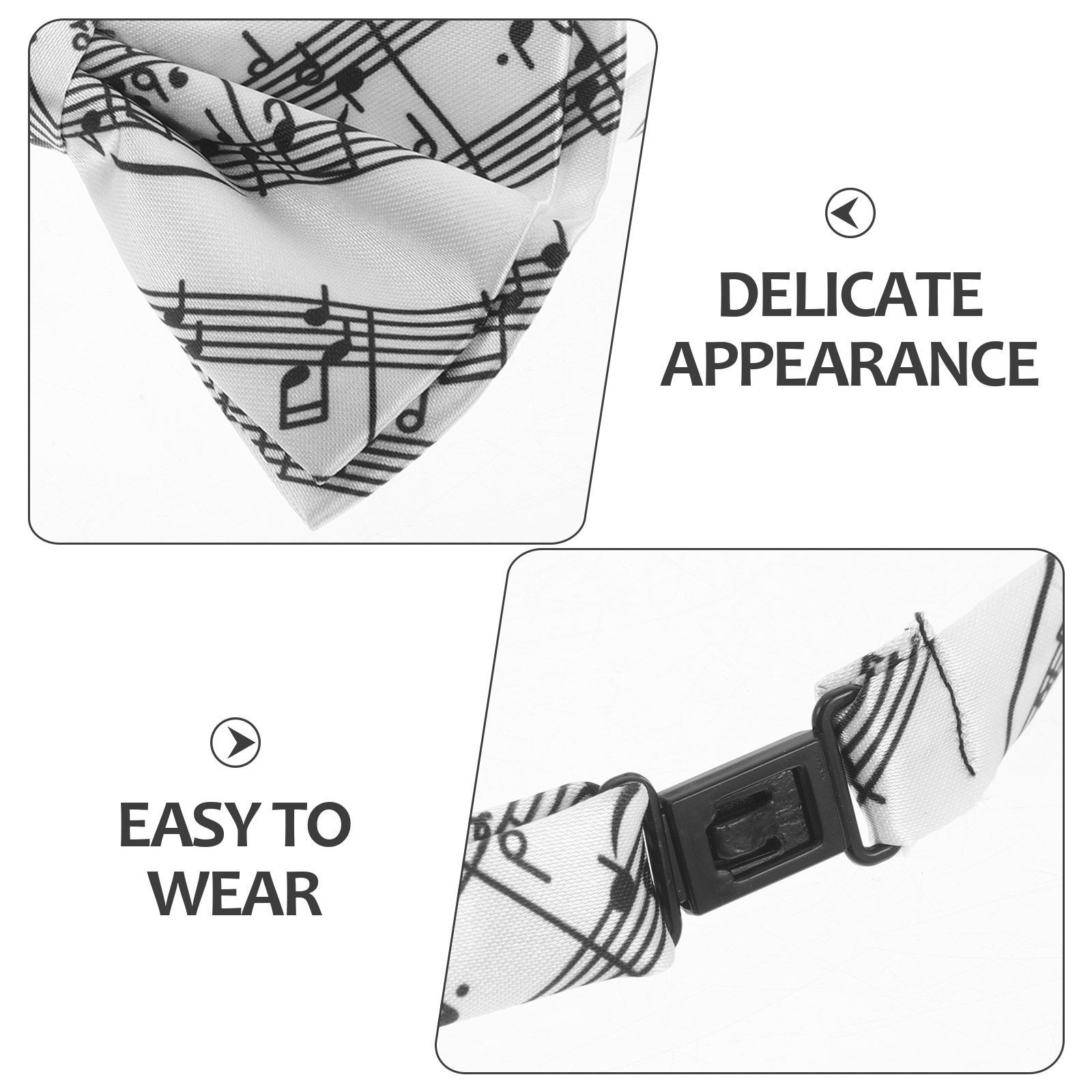 3Pcs Music Note Bow Tie Set Pr - Bow Tie Pre Tied review and price