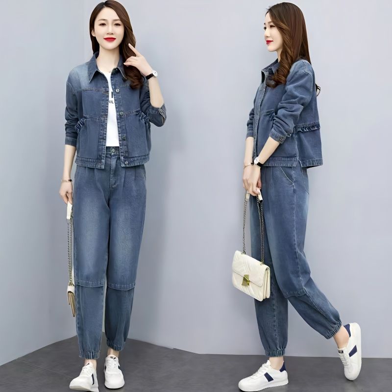 Women Denim Suits 2024 New Spr - Pocket Square Set review and price