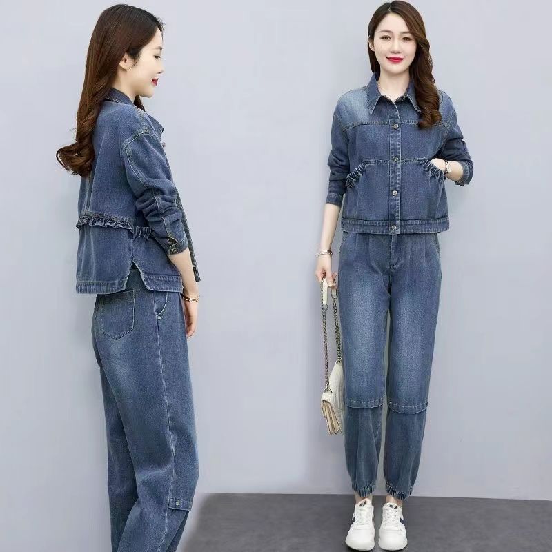 Women Denim Suits 2024 New Spr - Pocket Square Set review and price