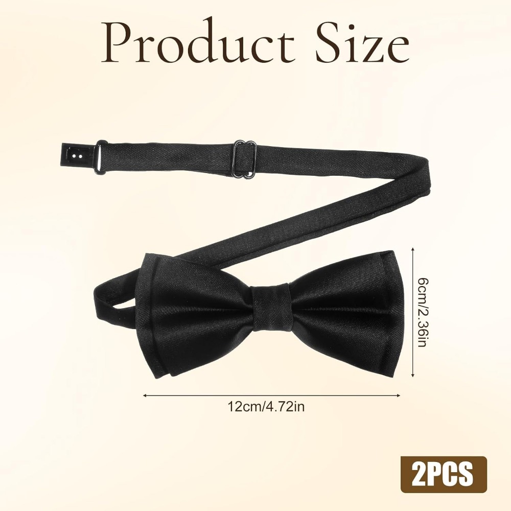 Men's Bow Ties, 2-Pack Solid C - Bow Tie Pre Tied review and price