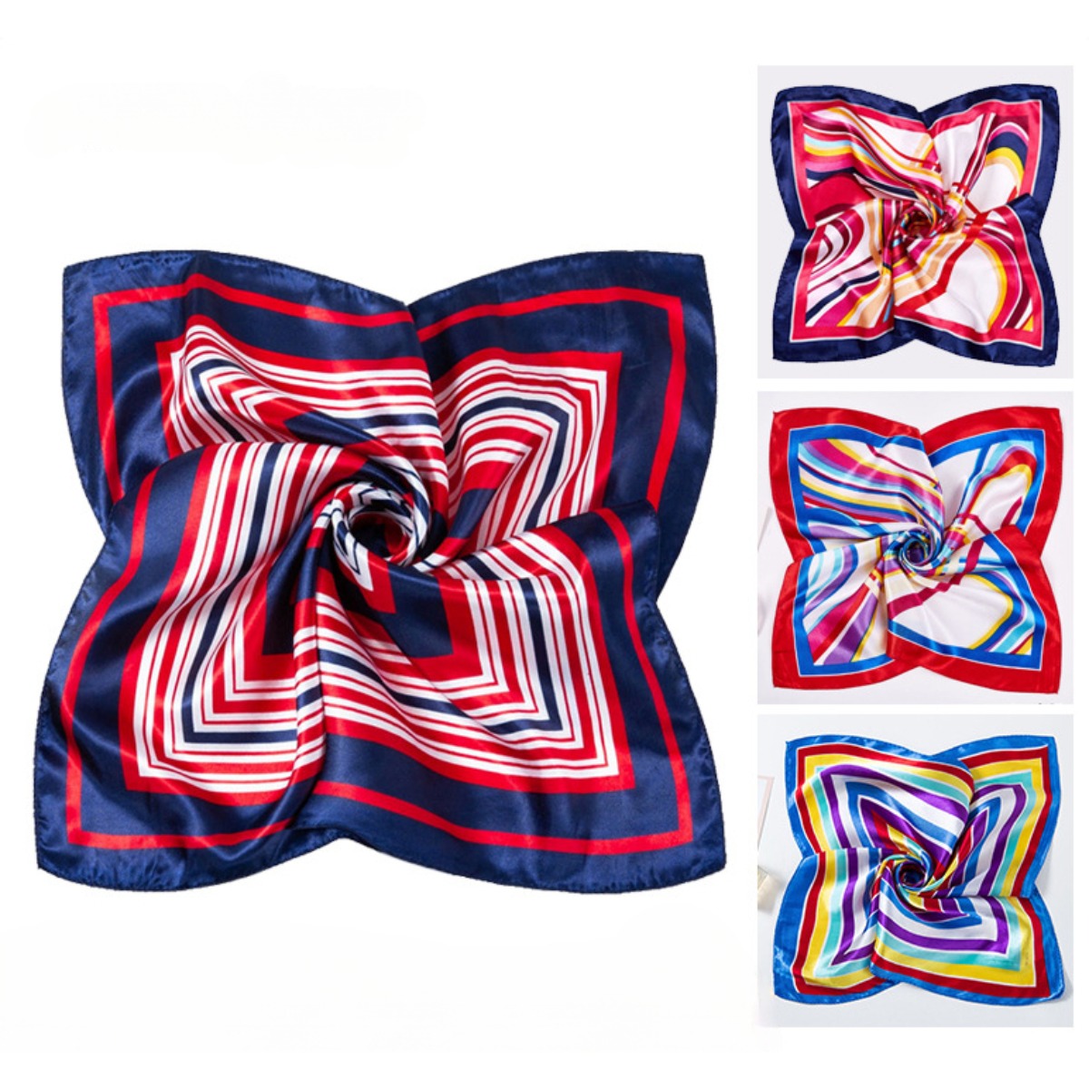 50*50cm Square Silk Scarves Sc - Ascot Neck Scarf review and price