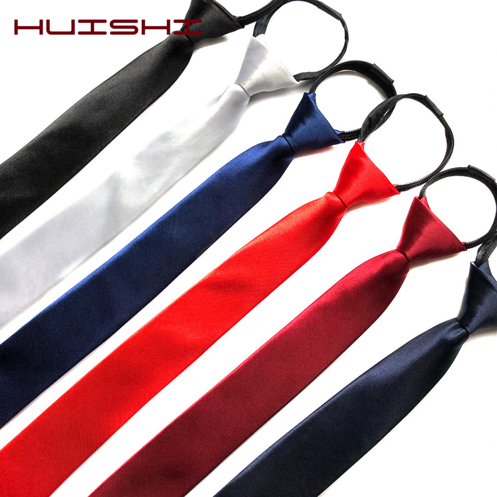 HUISHI Pre-tied Zipper Tie Nec - Skinny Tie Men review and price
