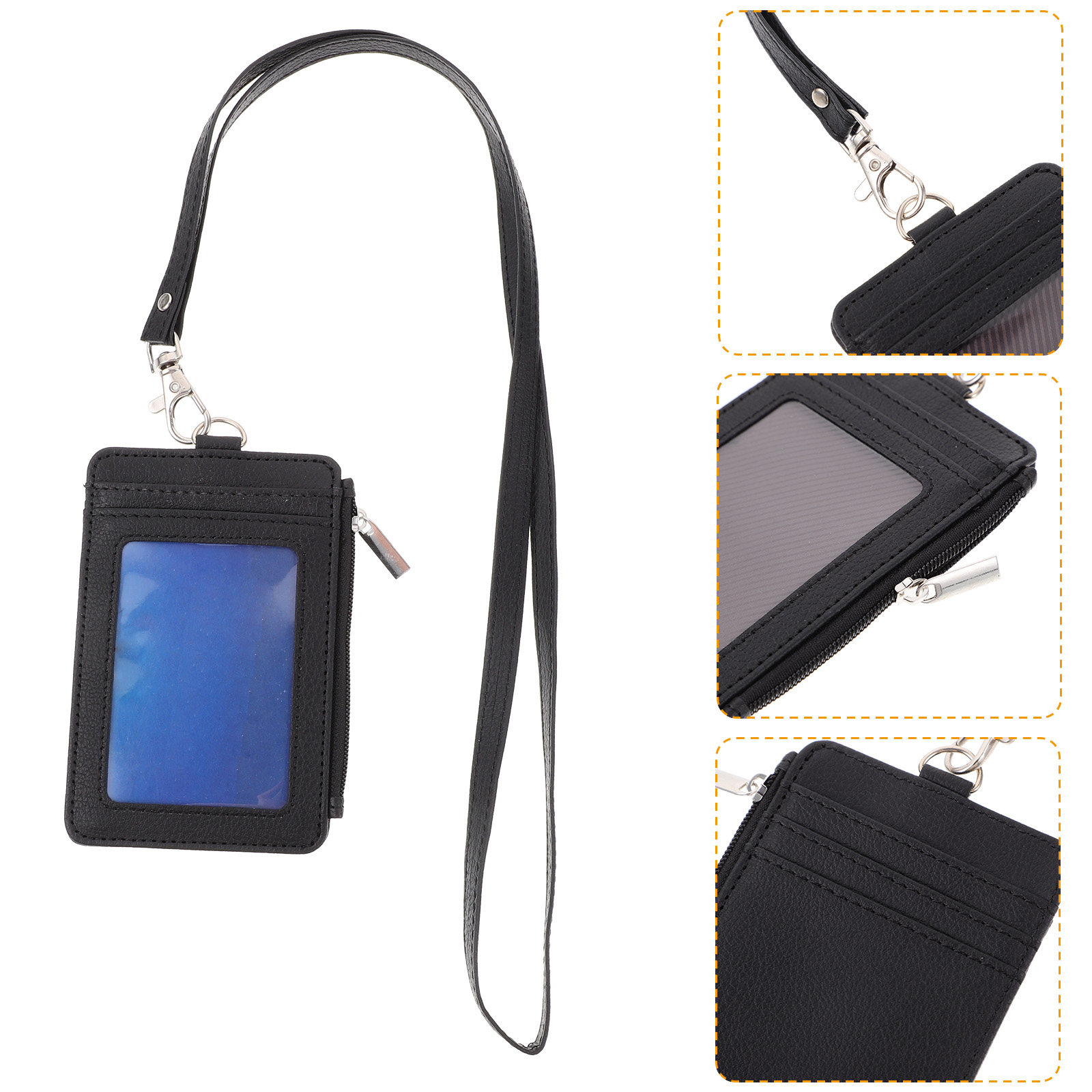 Id Card Holder Card Sleeve Wea - Lanyard Badge Holder review and price