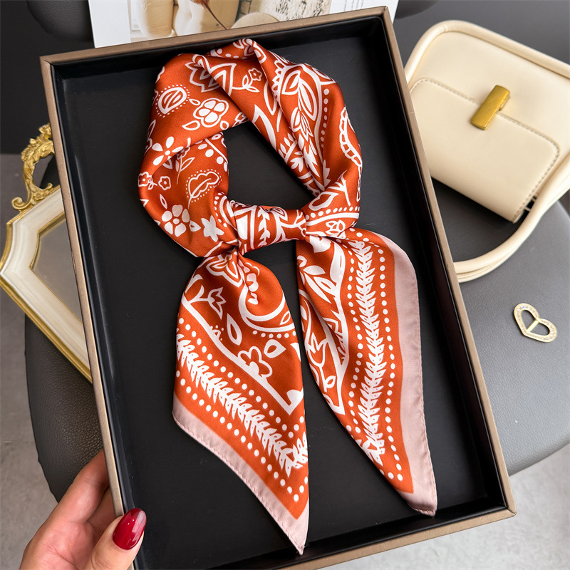 1Pc cashew print fashion silk  - Scarf Silk Square review and price