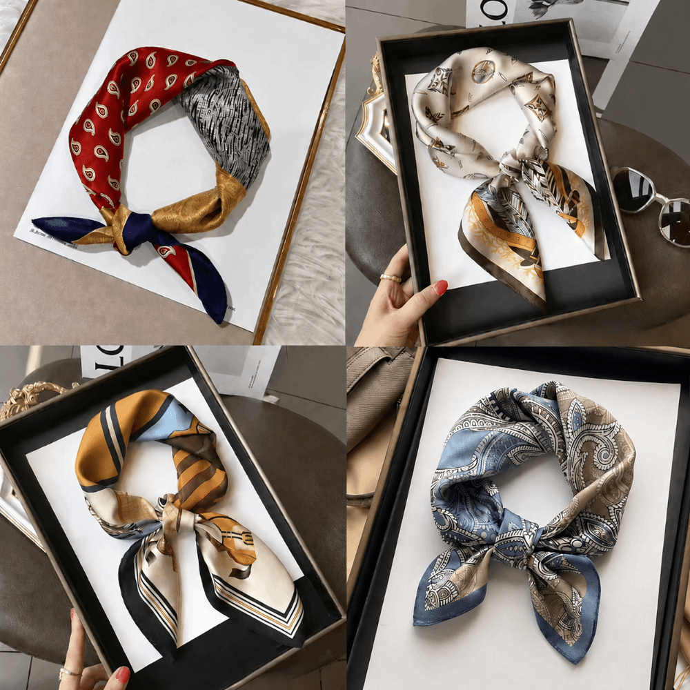 Silk Material Silk Square Scar - Face Scarf Mask review and price