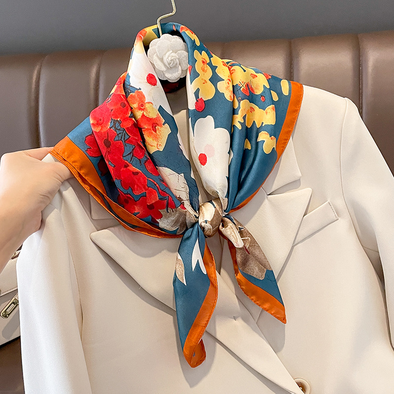 70x70cm Silk Scarf Square For  - Scarf Silk Square review and price