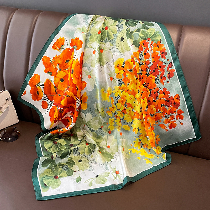 70x70cm Silk Scarf Square For  - Scarf Silk Square review and price
