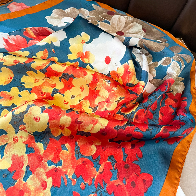 70x70cm Silk Scarf Square For  - Scarf Silk Square review and price
