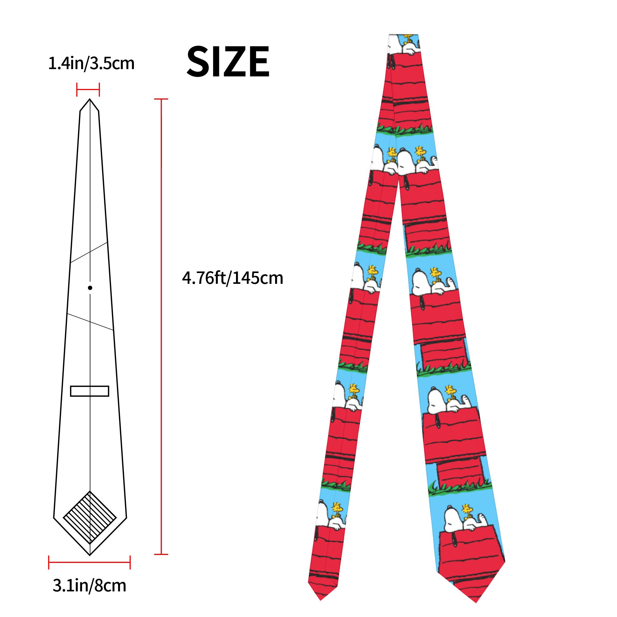 Neckties Snoopy Woodstock Dogh - Skinny Tie Men review and price