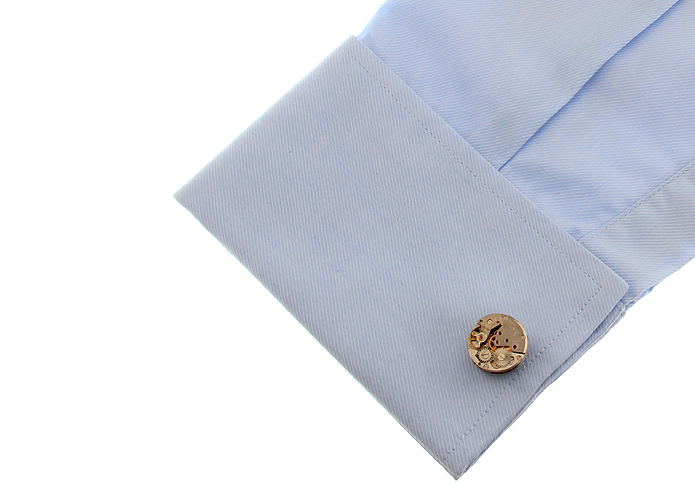 Men's Cufflinks Watch Movement - Tie Clip Silver review and price