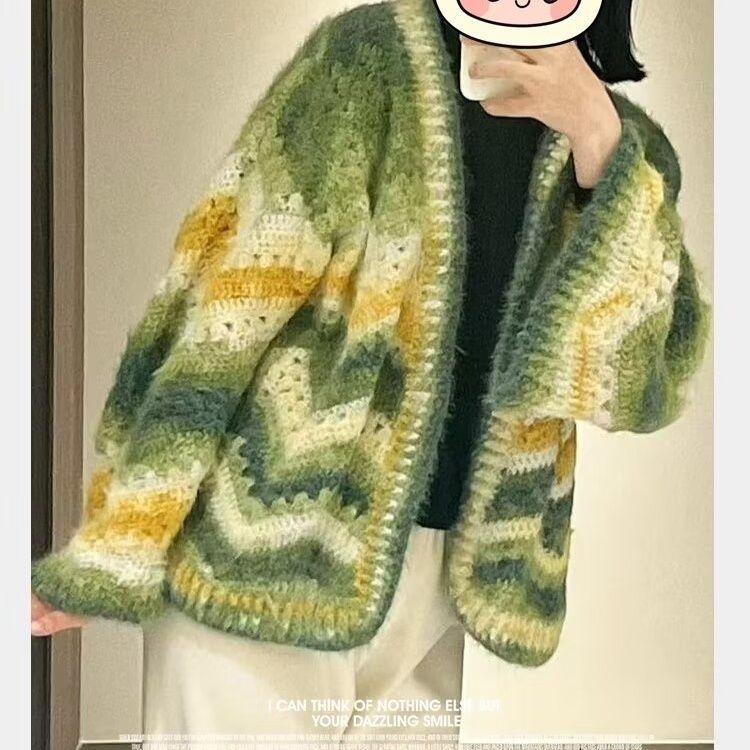 Gradient Wool Mohair Yarn Dyei - Woven Scarf Blanket review and price