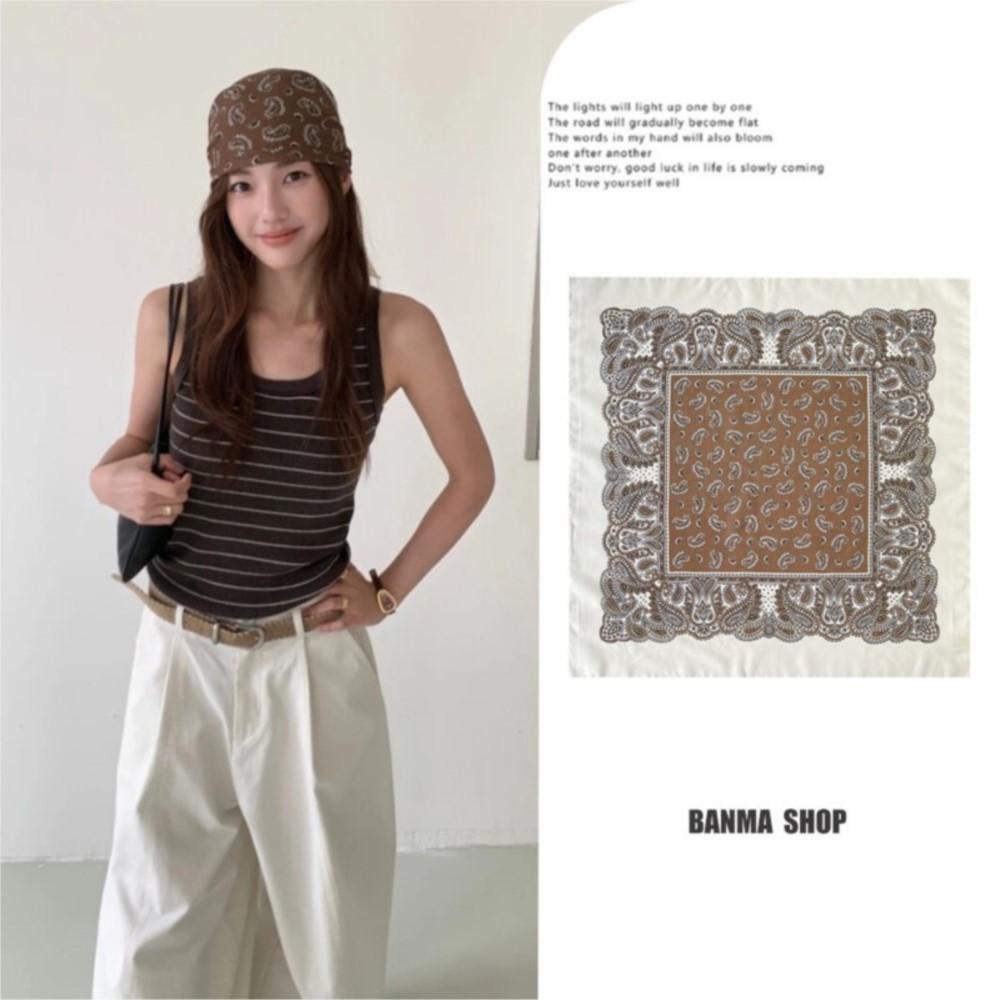 70cm Retro Paisley Square Scar - Bandana Cotton review and price