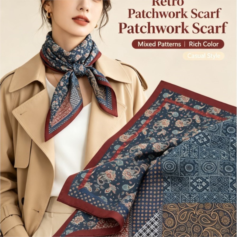 70cm Retro Paisley Square Scar - Bandana Cotton review and price