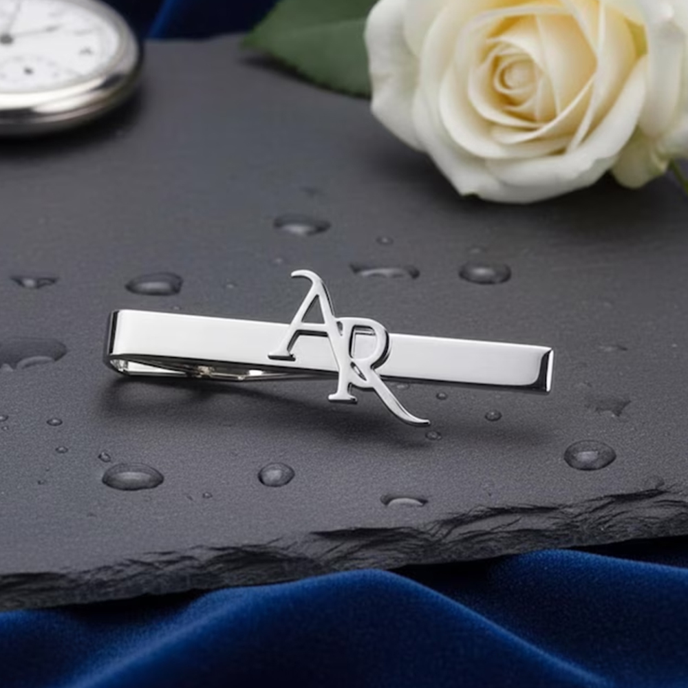 Customized Initial Stainless S - Tie Clip Silver review and price