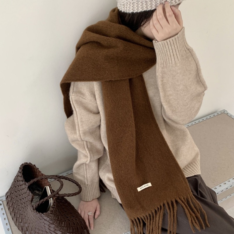 Korean Version Chic Solid Tass - Muffler Men Wool review and price