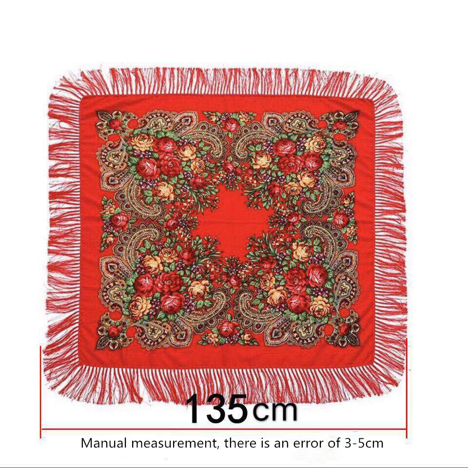 135*135cm Women Russian Style  - Bandana Cotton review and price