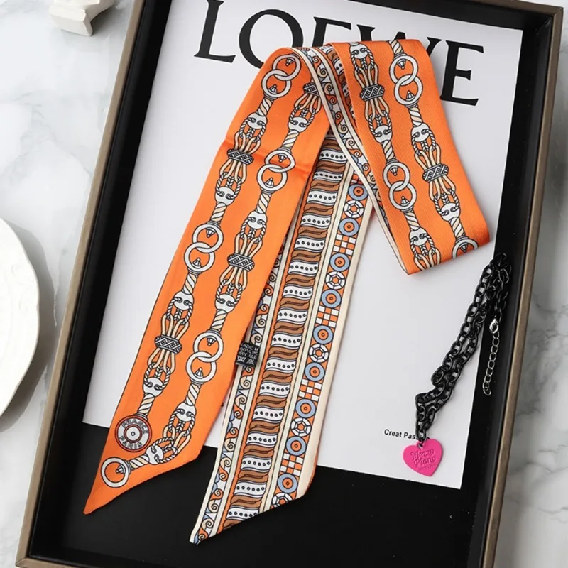 Fashion Skinny Silk Scarf for  - Ascot Neck Scarf review and price