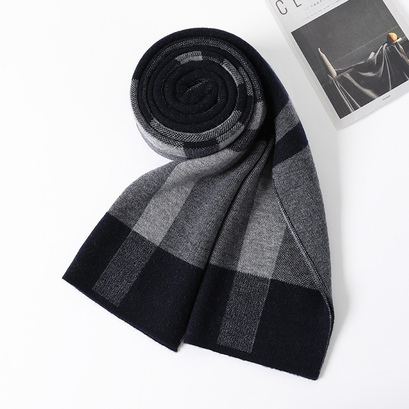 Luxury Scarf Man Winter Warm W - Muffler Men Wool review and price