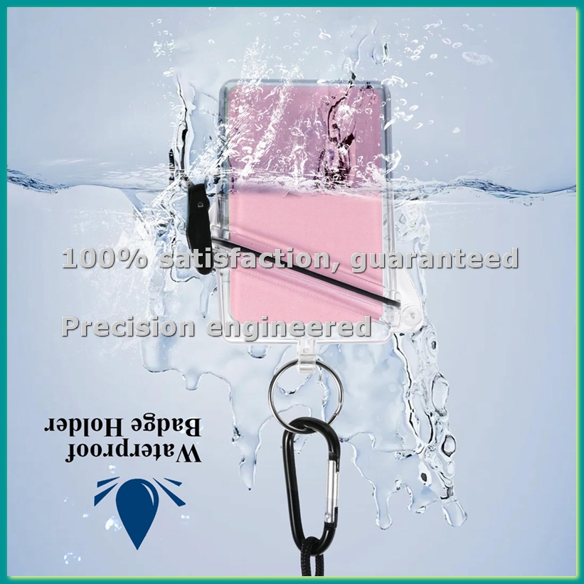 5 Pack Waterproof ID Badge Hol - Lanyard Badge Holder review and price