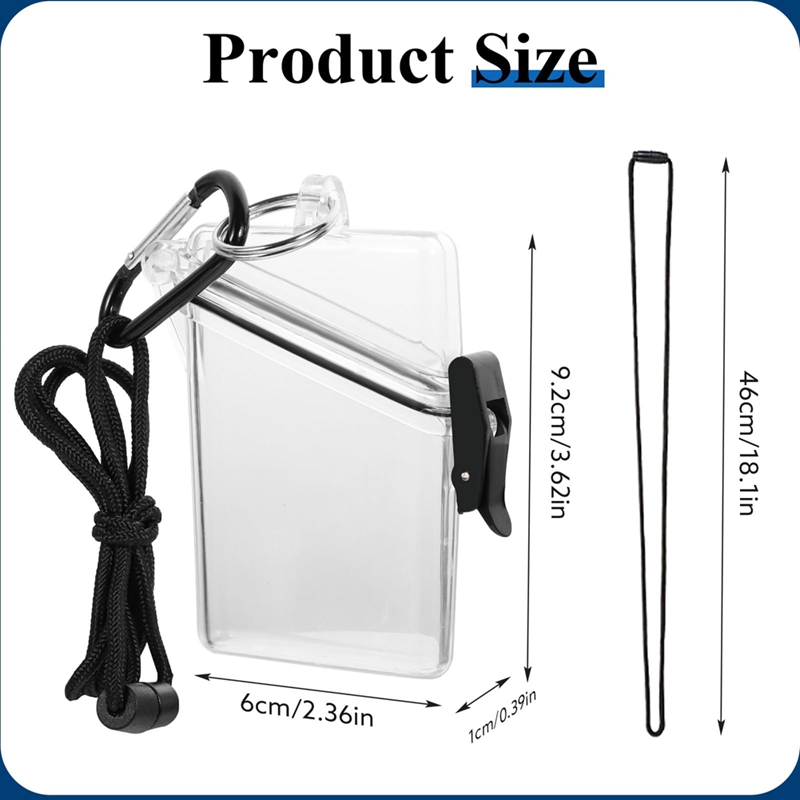 5 Pack Waterproof ID Badge Hol - Lanyard Badge Holder review and price
